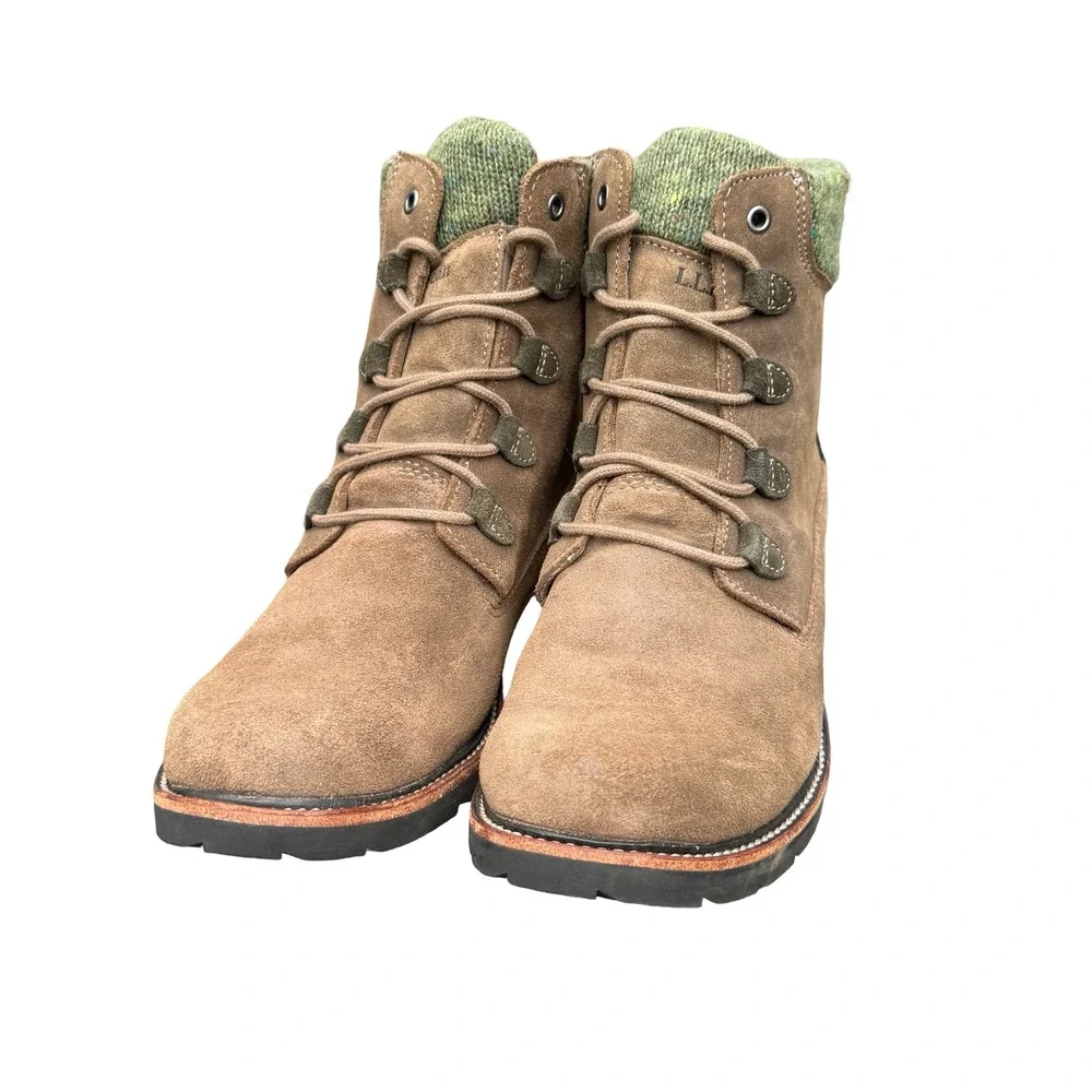 L.L. Bean East Point Tek 2.5 Brown Suede Leather Waterproof Boots  Women 10